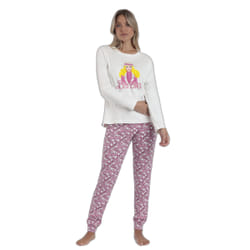 Pyjama manches longues femme Barbie Chic