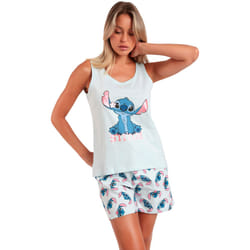 Pyjama sans manches Stitches de Disney pour femme - L