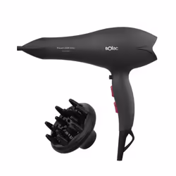 Solac S90006100, Noir, Monochromatique, Plastique, Orifice de suspension, 1,8 m, Boutons