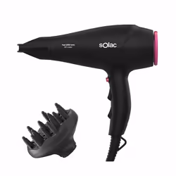 Solac SH7083, Noir, Orifice de suspension, 1,7 m, CE&amp;RoHS, 2200 W, 220 - 240 V