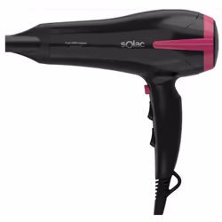 Solac Fast 2200, Noir, Violet, Monochromatique, Anneau de suspension, Boutons, 2200 W, 214 mm
