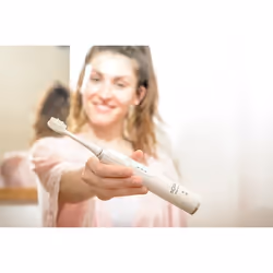 Solac Shiny Smile CD7901 Adulte Brosse à dents à ultrasons Gris, Blanc