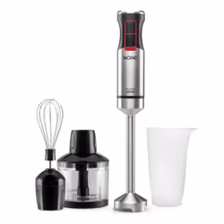 Solac ProChef 1000W, Mélangeur par immersion, Fonction d'impulsion, Pileur de glace, 1000 W, Noir, Acier inoxydable