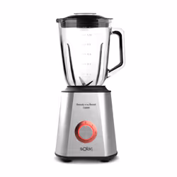 Solac Beauty and the Beast 1500, Mélangeur de table, 1,5 L, Fonction d'impulsion, Pileur de glace, 1500 W, Acier inoxydable