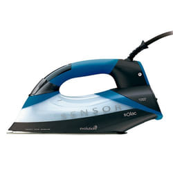 Solac CVG9901 fer à repasser Fer à repasser à sec ou à vapeur Semelle en anodilium 2400 W Noir, Bleu, Translucide