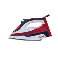 Solac Ionic Expert 2200 Fer à repasser à sec ou à vapeur Semelle en céramique 2600 W Rouge, Blanc