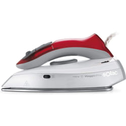 Solac Viaggio Pro Fer à repasser à sec ou à vapeur Semelle en acier inoxydable 1100 W Gris, Rouge