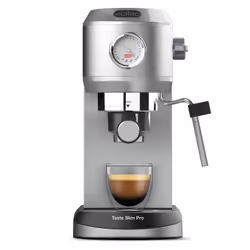 Solac Taste Slim Pro, Machine à expresso, 1 L, Café moulu, 1350 W, Acier inoxydable