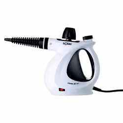 Solac Steam jet 2.1, Nettoyeur vapeur portable, 0,35 L, Noir, Blanc, Boutons, Rotatif, 3,5 m, 1050 W