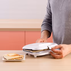 Solac Buon Sandwich II gaufrier et appareil à croque-monsieur 750 W Blanc - Vue supplémentaire 5
