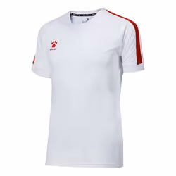 Maillot de Football Homme KELME Global Blanc-Rouge - Manches Courtes - Respirant