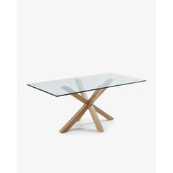 Kave Home Argo Maison Forme rectangulaire Table extensible 4 pieds