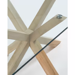 Kave Home Argo Maison Forme rectangulaire Table extensible 4 pieds