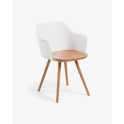 Kave Home Bjorg chaise restaurant Siège rigide Dossier rigide