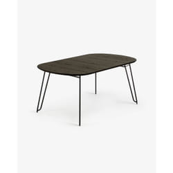 Kave Home Milian Maison Forme ovale Table extensible 4 pieds