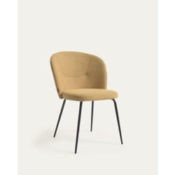 Kave Home Anoha chaise restaurant Chaise avec assise rembourrée Dossier rembourré