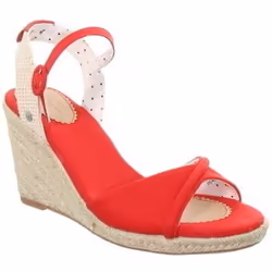 Sandales compensées Pepe Jeans - Rouge - Boucle de serrage - Femme