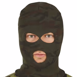 Cagoule Camouflage Chasseur Armée Adulte - CHASSEUR - Camouflage - Vert - Marron - Noir