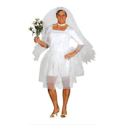 DÉGUISEMENT MARIÉE HUMORISTIQUE HOMME TAILLE UNIQUE