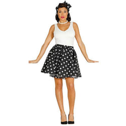 Déguisement Pin Up Noir Adulte - Années 50 - NO NAME - Polyester - Intérieur