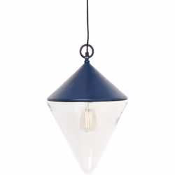 Aspect Coloris Bleu Matériau principal Métal Matériaux secondaires Verre Dimensions Diamètre (en cm) 30 Hauteur (en cm) 50 Su ...
