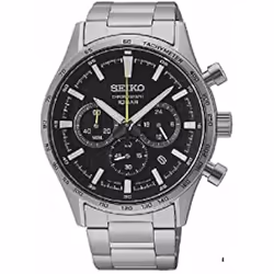 Seiko Montre Homme SSB413P1 Noir Argenté