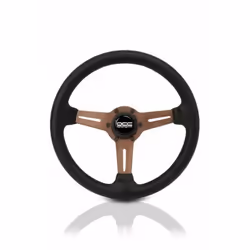Volant Sportif - OCC - CLASSIC - Piel Perforada - Diamètre 350mm - Noir
