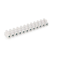 Réglette de Connexion 10mm Blanche - Homologuée EDM Polypropylène Résistant - 5A AC450V