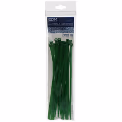 Collier De Serrage Vert 150x3,5 Mm (SACHET 25 U.) Edm Nylon De Haute Qualité
