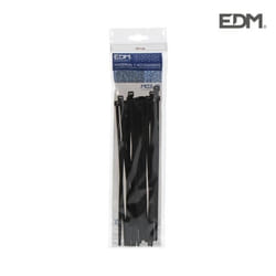 Collier de serrage - edm - 100x25mm - Noir - Plastique - Lot de 25