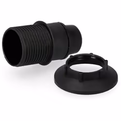 Douille À Visser Noire E14 + Anneau 44025 Sous Emballage Edm Solera