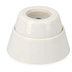 Douille E27 Murale Droite Porcelaine Sous Emballage EDM