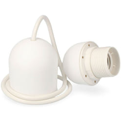 Kit De Suspension Blanc E-27 Longueur 80cm Sous Emballage