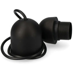 Kit De Suspension Noir E-27 Longueur 80cm Sous Emballage