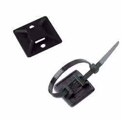 [Lot Généreux] Pack de 25 supports adhésifs noirs pour une installation complète, idéal pour les projets nécessitant plusieur ...
