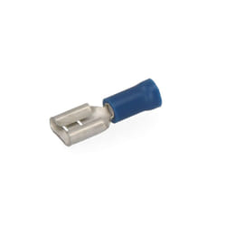 EDM - Cosses Faston Femelles Préisolées 6,3mm - Lot de 100 - Acier Robuste - Connexions Électriques Fiables