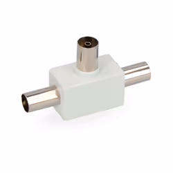 Connecteur Tv Raccord 1 Femelle + 2 Mâles Sous Emballage Edm