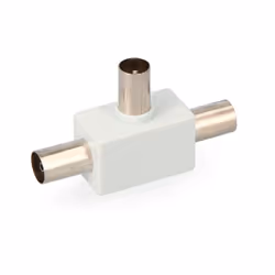 Connecteur Tv Raccord 1 Mâle + 2 Femelles Sous Emballage Edm