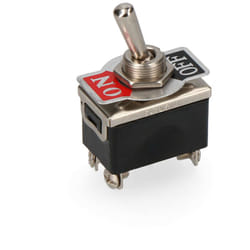 Interrupteur Bipolaire à Tige Métallique 10A 250V - Compact et Robuste - Installation Encastrable