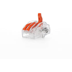 Connecteur d'épissure, 3 prises, de 0,75 à 2,5 mm, emballé, 5 unités. Référence E63131