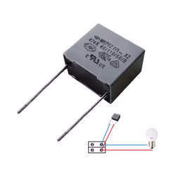 [Pack économique] Ensemble de 5 condensateurs spécialement conçus pour éliminer le scintillement des ampoules LED et prolonge ...