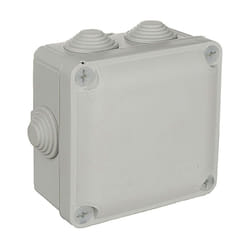 Boîte étanche carrée 100x100x55mm avec vis retractilé solera y715