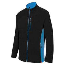 Veste polaire bicolore Velilla Noir / Bleu xl