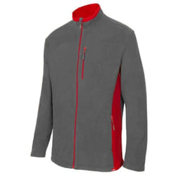 Veste polaire bicolore Velilla Gris / Rouge m