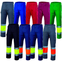 Pantalons de travail haute visibilité Velilla 157 - xl - Black / Yellow