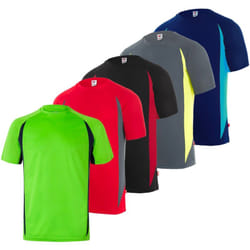 T-shirt technique Velilla 105501 - XL - Noir / Bleu clair