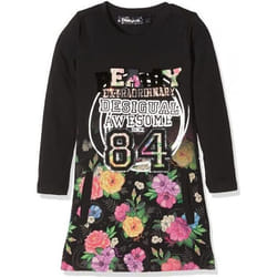 Desigual robe fille Montpellier noir 17WGVK69 - Taille - 9-10 ans