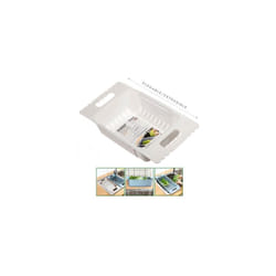EDM - gouttoir d'évier extensible 23-36 Max blanc 50x18,5x8cm Kozina
