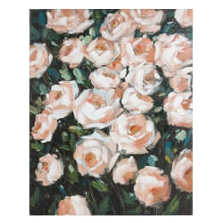 Cadre huile roses bois de pin BigBuy Home