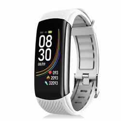 DAM Electronics T118, Bracelet connecté, 2,44 cm (0.96"), 90 mAh, Imperméable, IP67, Blanc